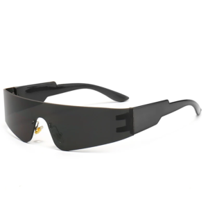 [Rogue] Futuristic Unisex Sunglasses : [Black]