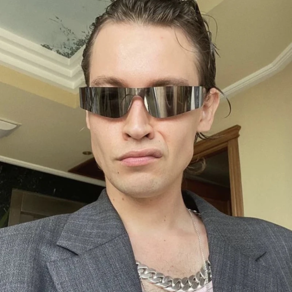 [Rogue] Futuristic Unisex Sunglasses : [Black]